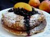 Tasty Nectarine Buttermilk Pancakes & Wild Blueberry Sauce. Recipe by Baby Kato