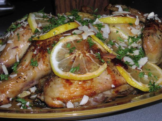Butterflied Chicken With Herbs and Sticky Lemon. Photo by TeresaS