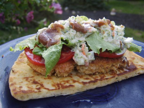 Chicken Naan-Wiches With Date and Yogurt Sauces. Photo by LifeIsGood