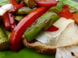 Roasted Veggies on Brie Toast. Photo by Mama Cee Jay