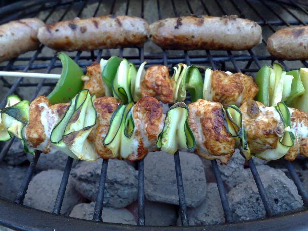 Elegant Chicken Zucchini Skewers. Photo by Shuzbud
