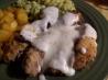 Chicken-Fried Steak Strips With Milk Gravy. Recipe by PanNan