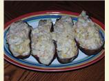 crab-stuffed potatoes
