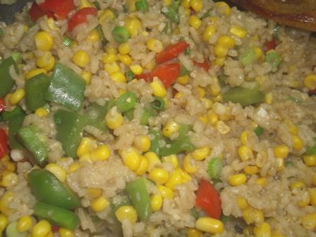 Southwestern Risotto With Corn and Roasted Red Pepper. Photo by Karen Elizabeth
