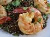 Garlic Prawns With Asian Puy Lentils. Recipe by Chef Citron