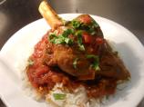 Indian Style Curried Lamb Shanks