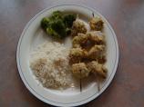 Pork Brochettes With Shredded Coconut. Photo by Krista Roes