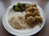 Pork Brochettes With Shredded Coconut. Photo by Krista Roes