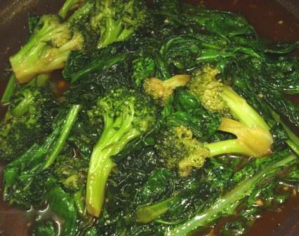 Gai Lan (Chinese Broccoli ) With Oyster Sauce. Photo by Karen Elizabeth