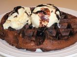 Sourdough Chocolate Malt Dessert Waffles