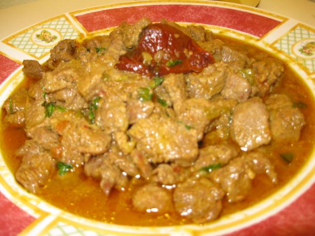Chipotle Carne Guisada (Beef Stew Meat Braised W/Chipotle). Photo by Chef Sarita in Austin Texas