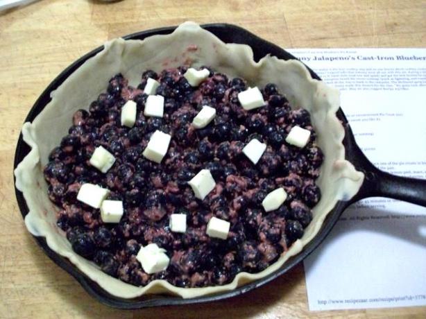 Johnny Jalapeno's Cast-Iron Blueberry Pie. Photo by 2Bleu