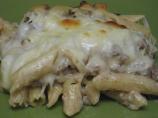 Garlic Sausage Penne Bake