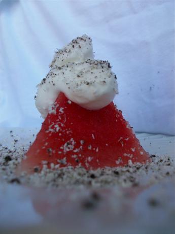 Snow Capped Mount Watermelon-Conquered by -- Tasty --. Photo by Cookgirl