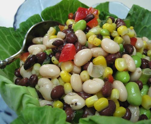 Edamame-Bean Salad. Photo by Caroline Cooks