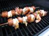 Grilled Shrimp and Chorizo on Skewers. Recipe by yogiclarebear