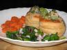 Chicken Avocado and Mushroom Stuffed Vol-Au-Vents. Recipe by The Flying Chef