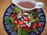 Red, White, and Blue (Berry) Green Salad. Photo by Belinda in Austin, TX