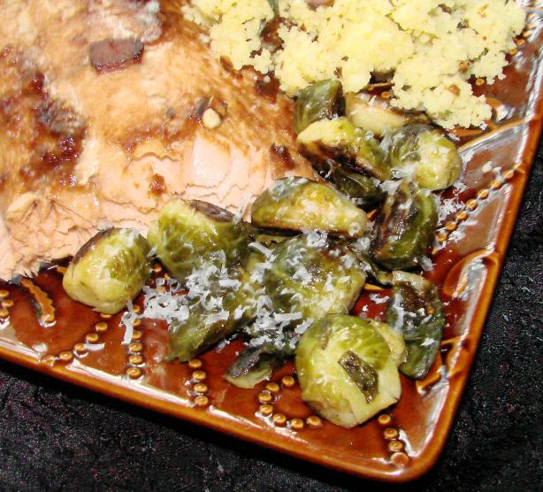 Cat Cora's Caramelized Brussels Sprouts. Photo by Boomette