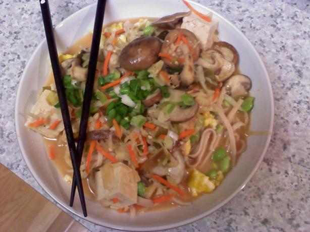 Spicy Tofu Udon Noodle Bowl. Photo by hoosierterp