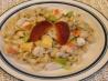 Seafood Pasta Salad With Creamy Strawberry Dressing. Recipe by NorthwestGal