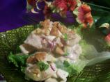 Egg and Potato Salad With Tarragon and Walnuts on Romaine (Cos)