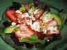 Avocado Strawberry Salad With Feta and Walnuts in a Tarragon Vin. Recipe by Picholine