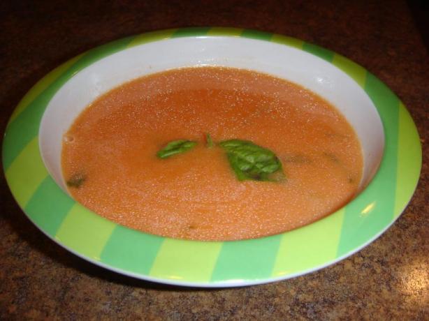 Basil Tomato Soup. Photo by Barenaked Chef