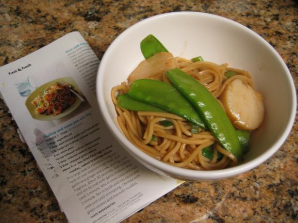 Scallop and Snow Pea Stir-Fry. Photo by Valerie.