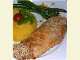 Sesame-Lemon Chicken with a Crisp Phyllo Crust