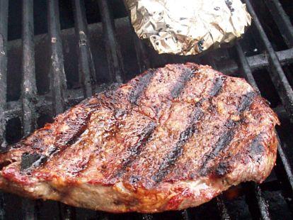 Robb Walsh's Barbecued Cowboy Steaks. Photo by diner524