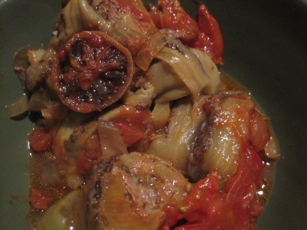 Lis'an El Qa'thi - Judges' Tongue (Iraqi Stuffed Eggplant). Photo by Sephardi Kitchen