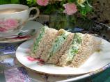 Cream Cheese Tea Sandwiches With Salad Burnet