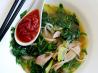 Hanoi Noodle Soup With Chicken, Baby Tatsoi, and Bok Choy. Recipe by kellymbrown
