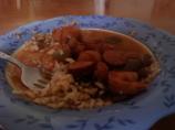Bourbon Brats and Shrimp