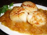 Pan Seared Sea Scallops with Orange Braised Shallots