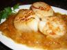 Pan Seared Sea Scallops with Orange Braised Shallots. Recipe by CCinSC
