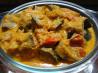Curried Eggplant in Tomato Sauce. Recipe by Brian Holley