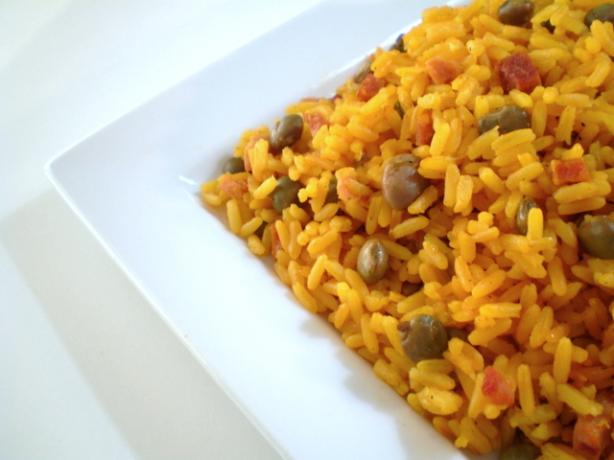 Rice With Pigeon Peas - Arroz Con Gandules. Photo by TasteTester
