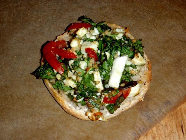 Open Faced Spinach and Feta Melt. Photo by Acadia*