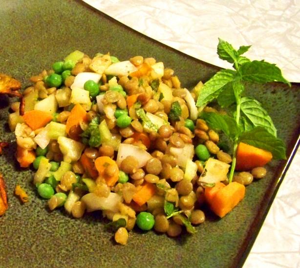 Garden Vegetable Lentil Salad. Photo by Prose