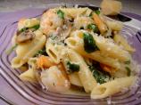 Creamy Shrimp and Spinach Pasta