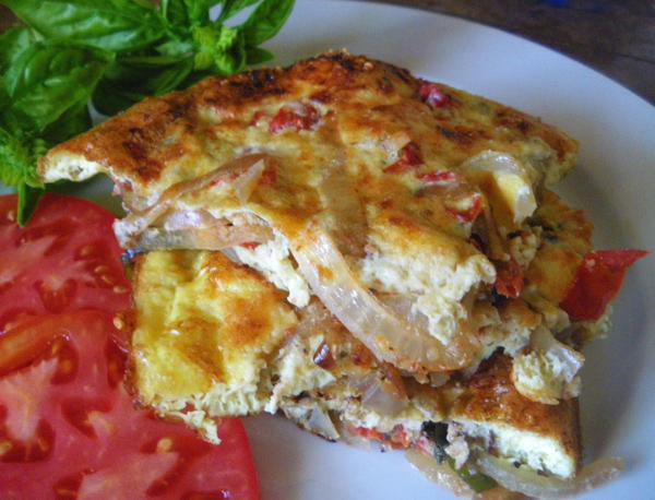 Tomato and Basil Frittata. Photo by Bergy