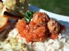 Chipotle Meatballs - El Naranjo Restaurant, Oaxaca, Mexico