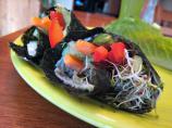 Rice Free Hand Roll Smoked Salmon Sushi