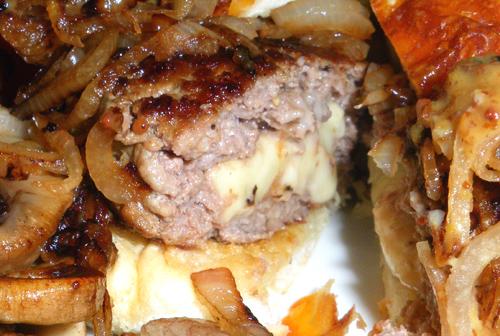 Brie and Shallot Parisian Burgers. Photo by Bergy
