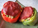 Spicy Stuffed Bell Peppers (Vegetarian/Vegan/Gluten-Free)