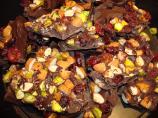 Chocolate Bark With Mixed Nuts and Dried Berries