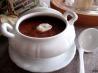 Black Bean-Tomato Soup With Cilantro-Lime Cream