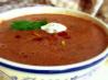 Black Bean-Tomato Soup With Cilantro-Lime Cream